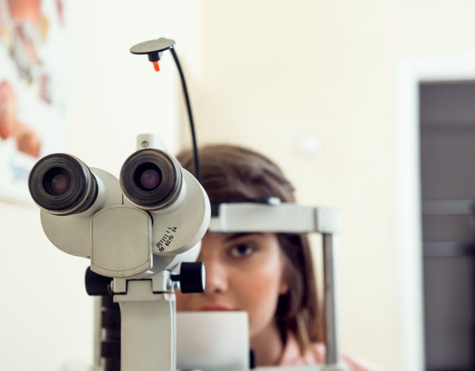 Exames de retina